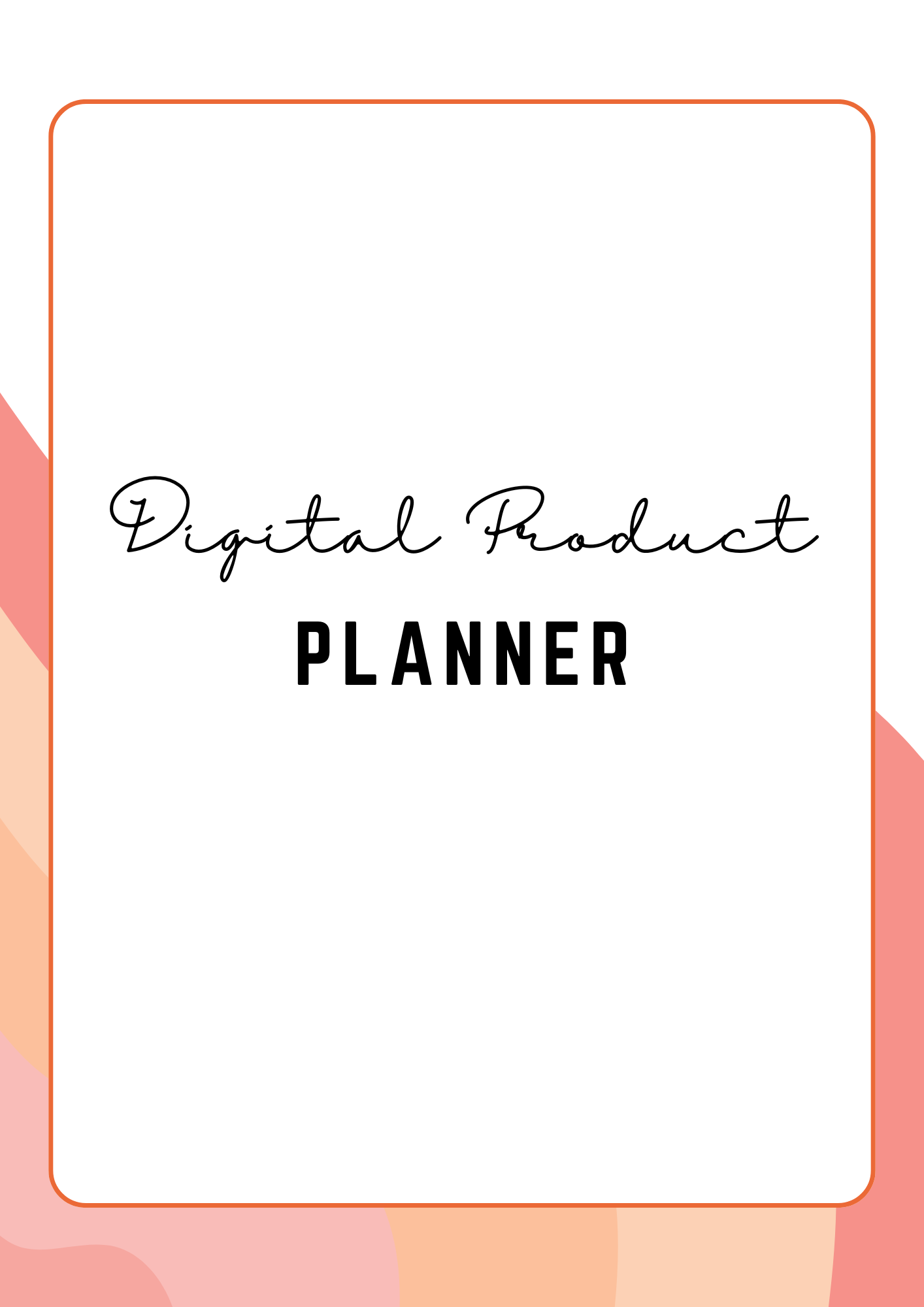 Digital Product Planner