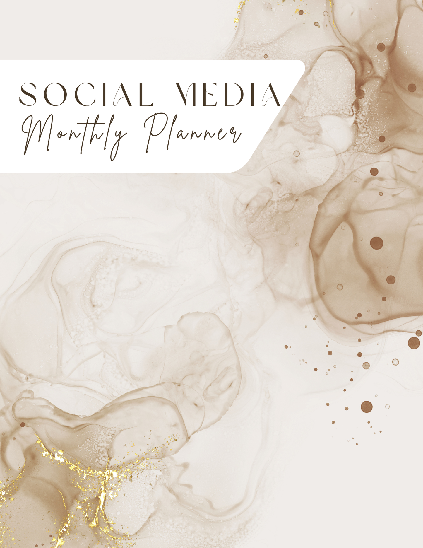 Social Media Monthly Planner